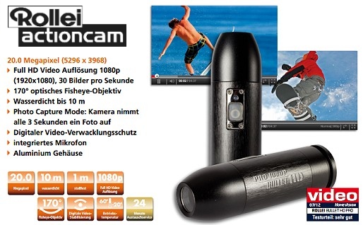 Actioncam Rollei Bullet HD Pro 1080p